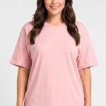 Women Relaxed Fit Short Sleeve Training T-Shirt, Pink
